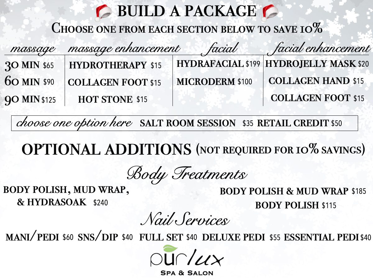 A package of services for the body and facial.