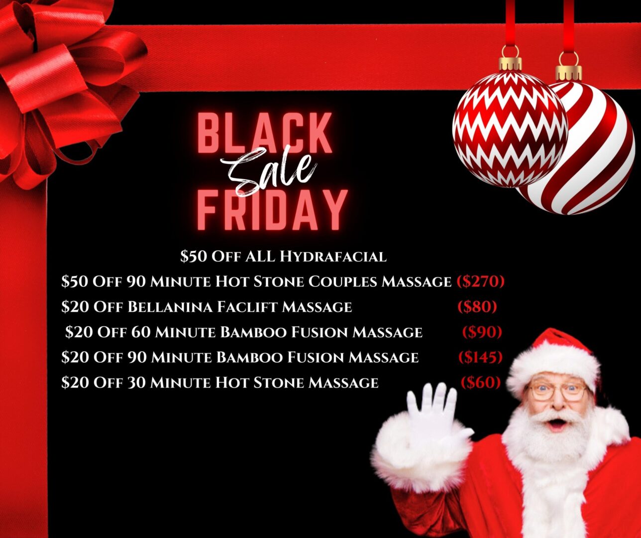 2 A black friday sale with santa clause and some other items